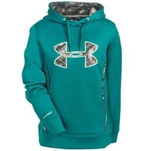 Under Armour FIT Women's turquoise camo hoodie sweatshirt